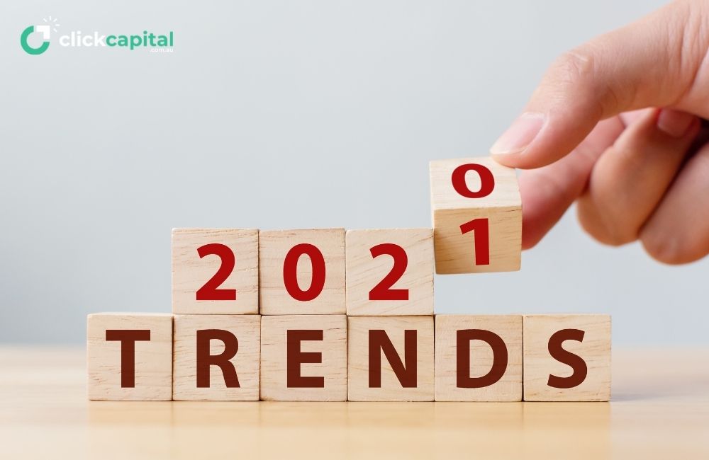 2021 small business trends concept